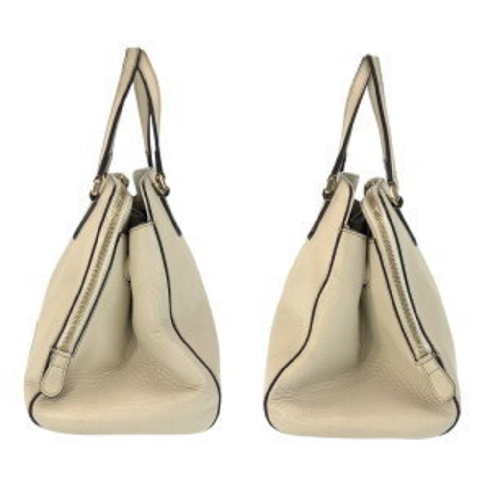 Gucci Interlocking Off White Leather Handbag - image 8